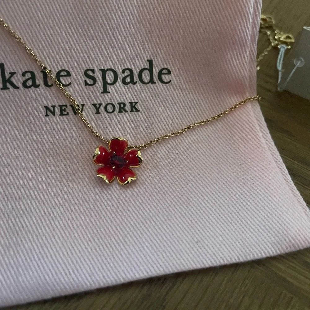 Kate spade NY Gold-Tone
Blushing Blooms Red Stone
Pendant Necklace - Picture 7 of 10